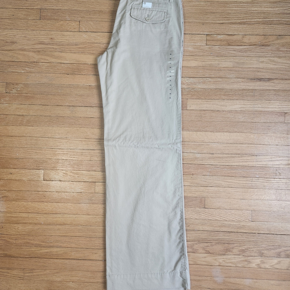 GAP Women's Tan Casual Wide Leg Pants 6Long